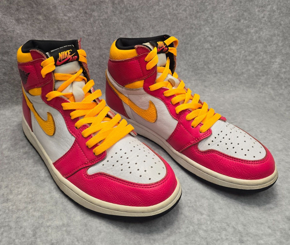 Nike Air Jordan 1 High Fusion Red White Orange Mens Size 10.5 Sneakers555088-603